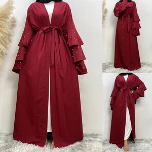 Vêtements ethniques 2024 Fashion Abaya Modèle Kaftan à Dubaï Arabe Per perding Designs Islamic Turquie Femmes Vêtements élégants Indonésie musulman