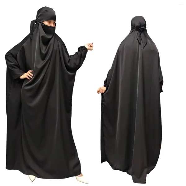 Vêtements ethniques 2024 Dernières filles islamiques ou femmes Matériau doux Dubai Ababya pour le printemps de l'été