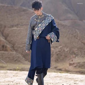 Etnische kleding 2024 Herenmode Tibetaans Chinese stijl Outdoor Reizen Pography Karakteristieke exotische set