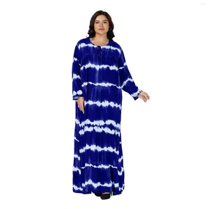 Etnische kleding 2024 Plus size home dashiki cover caftan traditionele printjurk katoen kaftan abaya African boubou vrouwen