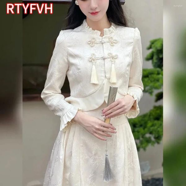 Vêtements ethniques 2024 Femmes de style chinois printemps Sprin