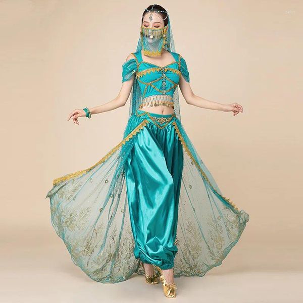 Ropa étnica 2024 Verano Tradicional Paquistaní Salwar Kameez Vestido Sarees Mujeres Fiesta Bollywood Trajes de Danza A4