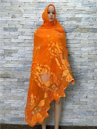 Ropa étnica 2024Muslim Ramadán Hijab Femme Musulman Foulard Hijabs para mujer Islam africano Dubai Algodón Bordar Bufanda 210 110 Chales