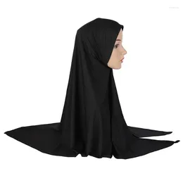 Vêtements ethniques 20pcs musulmans instantané hijab couverture complète écharpe femme simple Amira prière islamique hijabs têtes enveloppe solide turban ramadan eid