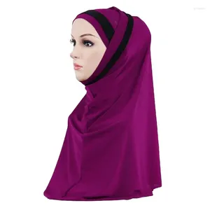 Vêtements ethniques 2pcs femmes musulmans Hijab Cap Amira Islamic complet Cover Cover Neck Prayer Arabedies Turban Wrap Hijabs Headswear