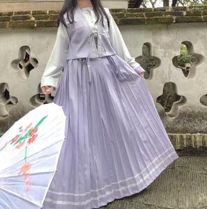 Vêtements ethniques 3pcs / sets Femmes de robe Set Traditional Chinese Robe Hanfu Prom Cosplay Robe Dance Fairy Costume