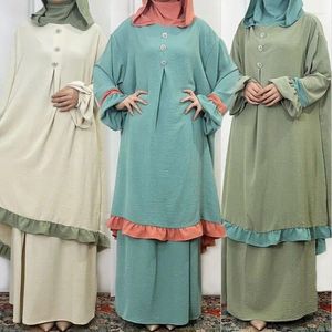 Vêtements ethniques 5 couleurs Ramadan Muslims islamiques Femmes Hobe Hooded Prayer Khimar Hijab Abaya Arab Robe Robe Gown Traditional Garments