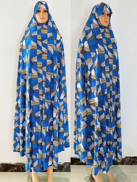 Vêtements ethniques 6xl 2024 Musulman Womens Hotted Abaya African Sans manches de prière Robe Kaftan Robe Hijab Floral Dubaï Saudi