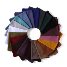 Vêtements ethniques 90 90cm plaine bulle mousseline de soie carré hijab pour femmes écharpe châles foulard musulman enveloppes bandeaux couleur unie turbans