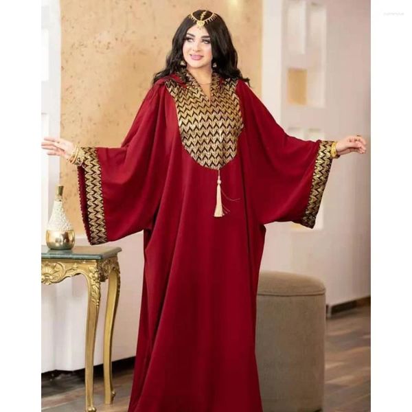 Vêtements ethniques Abaya Dubai Kaftan Muslim Hijab Dress Cardigan Robes de soirée africaines pour femmes Kimono Robe Femme Caftan Islam 2024