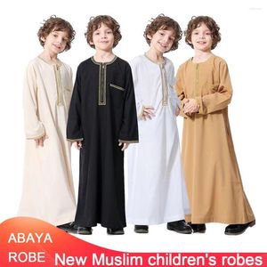 Vêtements ethniques Abaya dubaï longue Robe garçons Jilbab Khimar turquie Ramadan musulman vêtements caftan marocain Islam Hijab Abayas arabe islamique