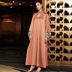 Vêtements ethniques Abaya Dubai Luxury 2024 Robe de mode musulmane africaine Caftan Marocain Mariage Party Robes Boubou Robe Djellaba Femme