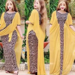 Etnische Kleding Abaya Dubai Turkije Arabisch Caftan Moslim Mode Luipaard Jurk Amerikaanse Jurken Abaya Voor Vrouwen Gewaad Islam