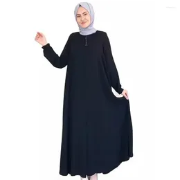 Ropa étnica Abaya Dubai Mujer musulmana turca Abayas Hijab Caftan Vestido Vestido Arabe MUJE MUSLIMISCHE ABENDKLEID