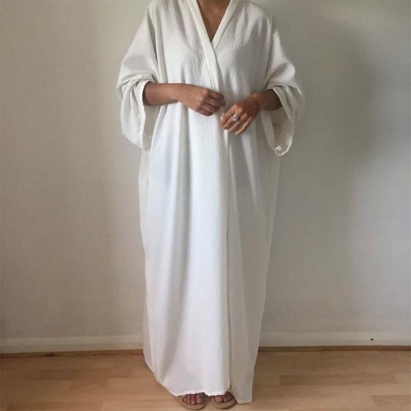 Ropa étnica Abaya para mujeres musulmanas Vestido Kaftan Robe Trench Abrigos Femme Musulman Conjuntos Abayas Hijab Caftan Dubai Turquía IslámicoEthni