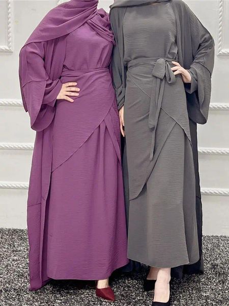 Vêtements ethniques Abaya pour femmes ensembles musulmans Khimar et Dubaï robes personnalisées originales Abayas femme en Abbayas