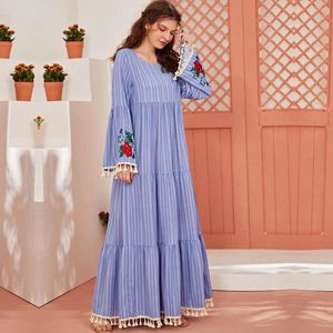 Etnische kleding Abaya moslimjurk vrouwen losse kaftan marocain hijab gewaad