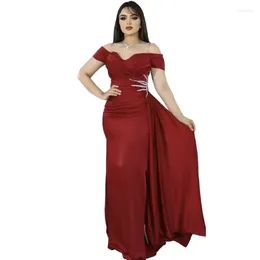 Ropa étnica África verano fiesta africana vestidos de noche para mujeres elegante manga corta negro rosa púrpura vestido largo bodycon