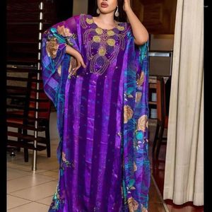 Ropa étnica Vestidos africanos para mujeres sueltas musulmanas Abaya Impreso Lentejuelas Robe Dubai Turquía Islam Abayas Vestidos Vestido