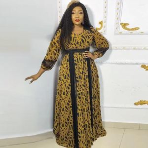 Etnische kleding Afrikaanse jurken voor vrouwen moslim mode abaya dashiki lange mouw maxi jurk dames traditionele Afrika fee