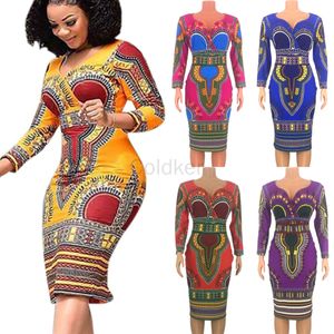 Vêtements ethniques Robes Africaines pour Femmes Cosplay Costume Dashiki Imprimer Tribal Mode Vcou Dames Vêtements Casual Sexy Robe Robe Party 230510