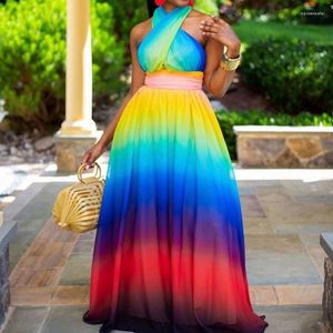 Ropa étnica Vestidos africanos para mujeres 2023 Dashiki Bata Verano Tallas grandes Vestido largo Damas Sueños de hadas tradicionales