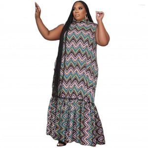 Vêtements ethniques Robes africaines pour femmes Dashiki sans manches longue robe maxi 2023 été grande taille dames Afrique traditionnelle fée Dree