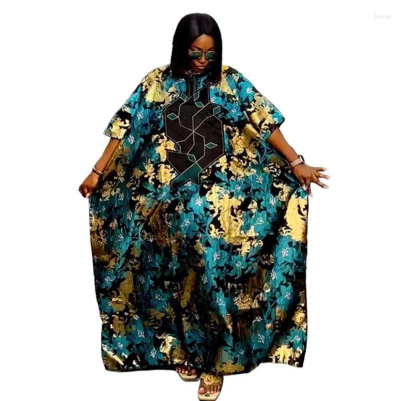 Vêtements ethniques Robes africaines pour femmes Mode Imprimer Musulman Abaya Dubaï Lâche Longue Robe Maxi Robe Dames Boubou Traditionnel
