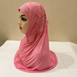 Etnische kleding Afrikaanse hoofdwikkels voor zwarte vrouwen pretied tulband stretch hoofdband stropdas slapende moslim vlakte jersey sjaal