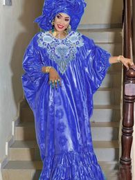 Etnische kleding Afrikaanse lange jurken voor bruiloftsfeest Topkwaliteit Turkije Gratis maat Bazin Riche Dashiki Robe 230510