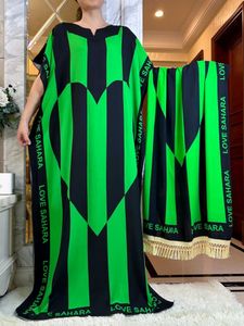 Vêtements ethniques Africain Maxi Short Slve Robe avec grande écharpe Femmes Impression de robes lâches NOUVELLES FOIRE CASSOCUSABLE Afrique Afrique Abaya T240510
