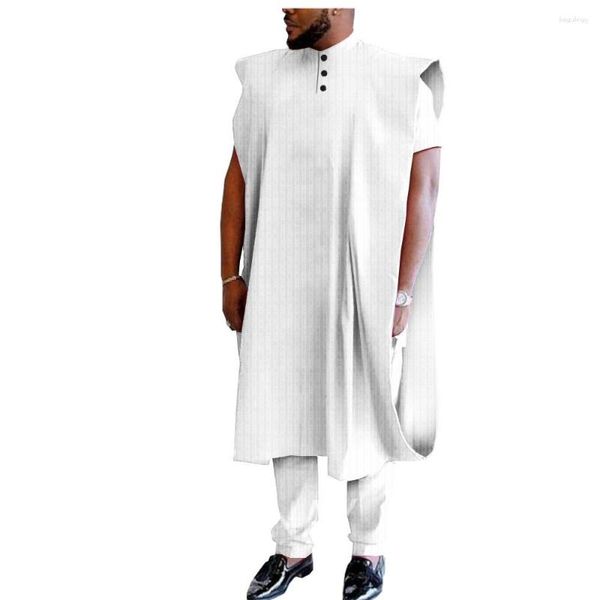 Vêtements ethniques hommes africains Agbada tenues pour mariage vêtements traditionnels tenue formelle Bazin Riche Dashiki chemise pantalon Robe costume