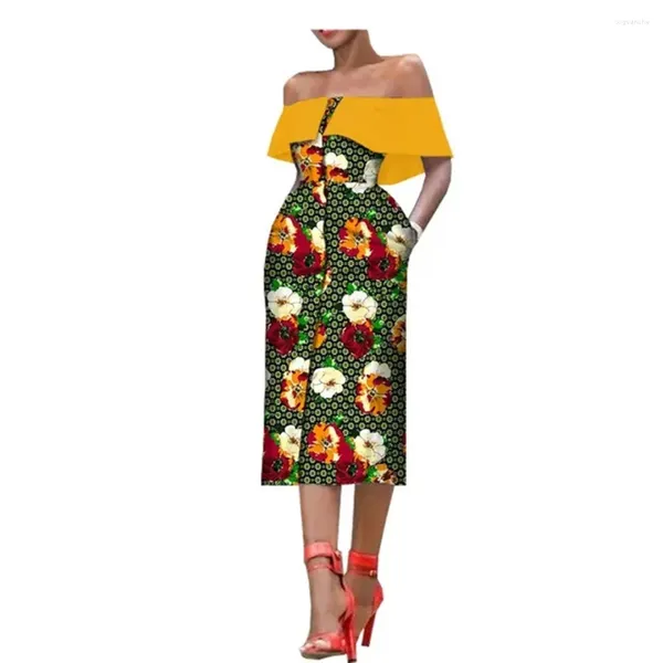 Vêtements ethniques Vêtements imprimés africains pour femmes Tenues de fête sexy Traditionnelle Plus Taille Maxi Robe Tenue Dashiki Tenue élégante