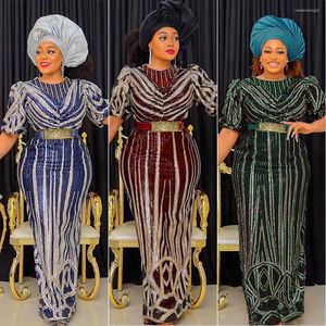 Vêtements ethniques robes de soirée à paillettes africaines pour femmes de luxe 2023 fête de mariage longue Maxi robe grande taille tenues robe afrique