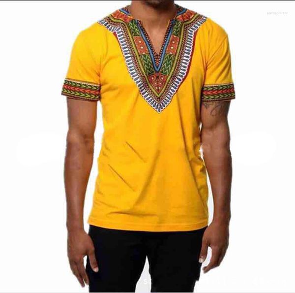 Ropa étnica africana tradicional para hombres Dashiki camiseta de verano camiseta estampada hombre África ropa