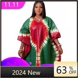 Etnische kleding Afrikaanse vrouwen dashiki printjurken traditionele plus size boubou bruiloft feest avondjurk 2024 lente kaftan abaya