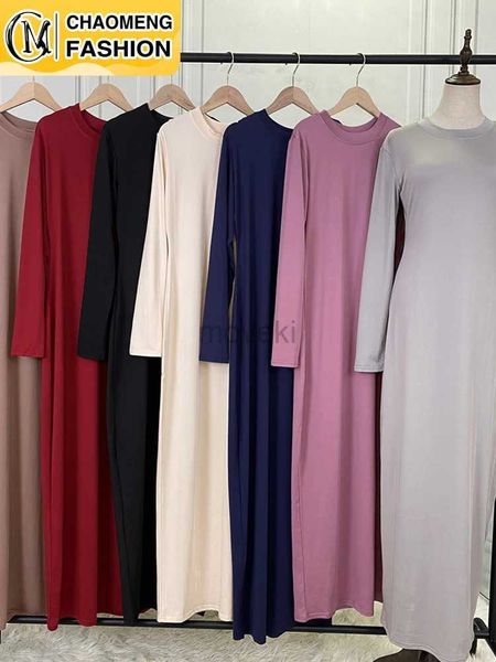 Vêtements ethniques All-Match Nouveaux arrivants musulmans pour femmes Hijab robe Middle East Dubai Abaya Turquie Kaftan Vêtements islamiques Femme Arabe Vestido D240419