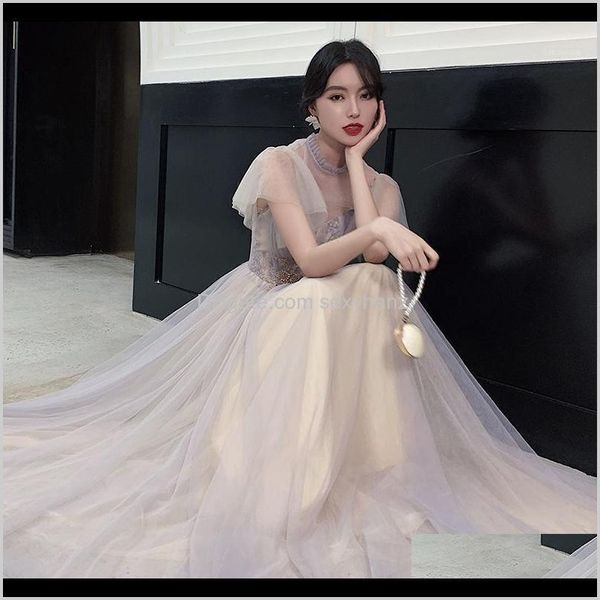 Ropa de ropa étnica entrega de caída 2021 Fairy Dream Brides de honor China Partido Oriental Femenino Cheongsam Sesta Show Qipao Vestido elegante Celé