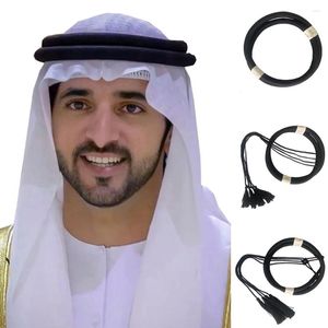 Vêtements ethniques Arab Bandband écharpe corde tête musulmane keffiyeh enveloppe arabe turban homme dubai cap cadraves middle wadscarf shemagh