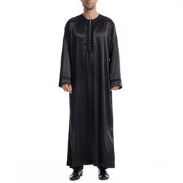Etnische kleding Arabische heren moslim effen kleur gewaden Arabische aanbiddingsjurk Katoenen vest Trui Mannen Lange sjaal Oversized Drop Delivery Dhhkl