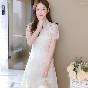 Vêtements ethniques arrivée 2023 robe orientale Cheongsam moderne chinois Qipao boutique en ligne robes décontractées été femme 10130