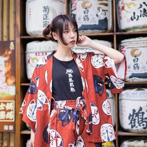 Vêtements ethniques femmes asiatiques chemisier de fête classique Anime Cosplay Costumes japon Kimono Geisha Yukata Cardigan doux fille imprimer chemise Haori