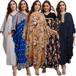 Vêtements ethniques manches chauve-souris Robe ample modeste femmes Burqa Robe musulmane Abaya caftan turquie pullover décontracté chemises islamique