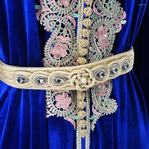 Vêtements ethniques ceinture pour Caftan Caftan Ramadan longue robe Abaya dubaï arabe mariage décoration mode femmes