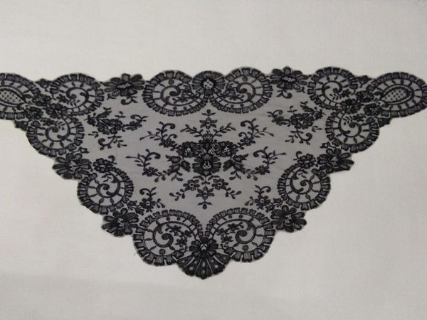 Vêtements ethniques Broderie noire Dentelle espagnole Mantilla Lady Head Coverings Voile catholique