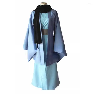 Vêtements ethniques Blue System Kimono Japonais National Traditionnel Classique Stage Performance Costume Halloween Cosplay