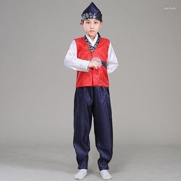 Etnische kledingmerk jongens Hanbok kinderen traditionele oude kostuum po -show reizen pography 1 juni Koreaanse prestaties