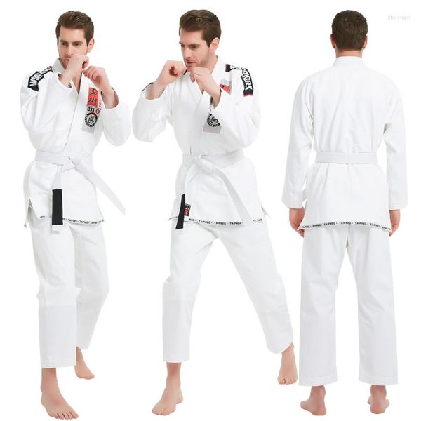 Ropa étnica Brasileño Jiu Jitsu Kimono Artes marciales MMA Hombres y mujeres Entrenamiento profesional Jiu-Jitsu Kimonos BJJ GI Warrior Classic