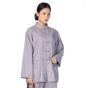 Etnische kleding Boeddhistische monnik gewaden kostuum Shaolin kleding uniform meditatie TA528