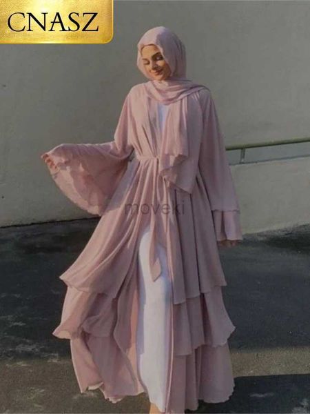 Cárdigan de ropa étnica para mujeres vestidos de fiesta Kpytomoa Ropa de mujeres de tamaño grande Bancos exteriores Caftan Marocain Musulmán Turquía Pakistani Abayas D240419